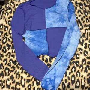 Color block long sleeve shirt